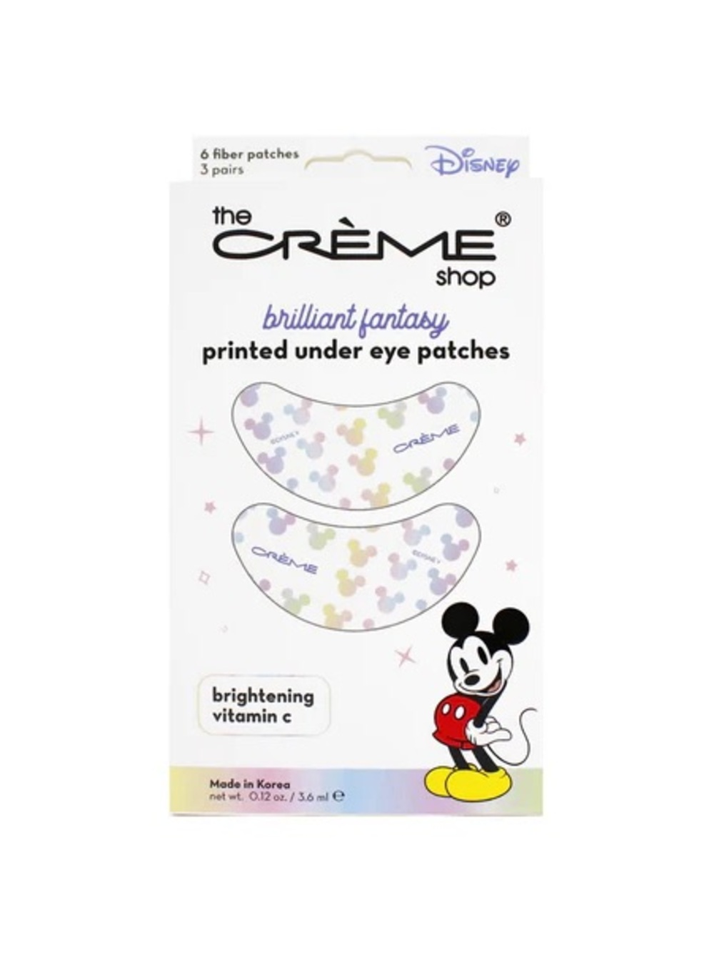 ( 2 boxes! ) CREME SHOP x Disney Mickey Printed Under Eye Patches — Pastel Multi